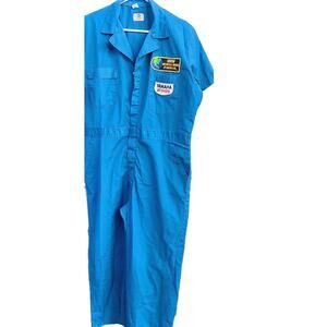 BMW Yamaha Motorcycle Coveralls Size L 42 44 Big Bend Wrangler Vintage